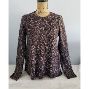 Madewell Womans Pullover Crew Neck Sweater Black/ Grey Size Small